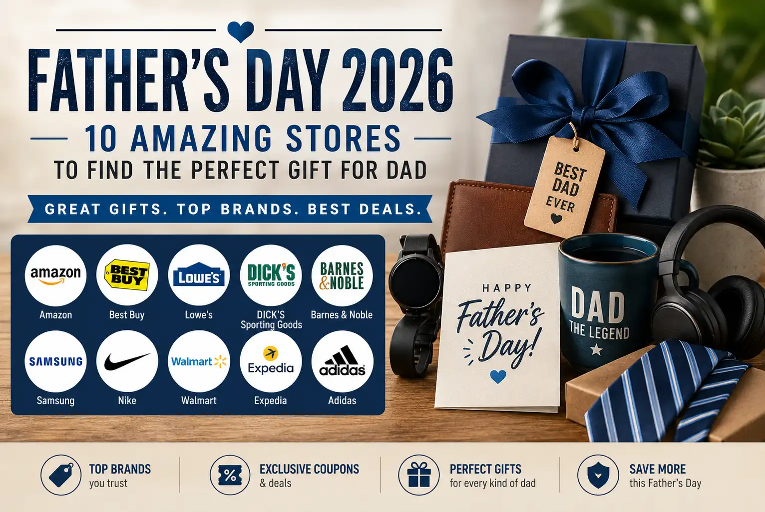 Father’s Day 2026: 10 Amazing Stores to Find the Perfect Gift for Dad