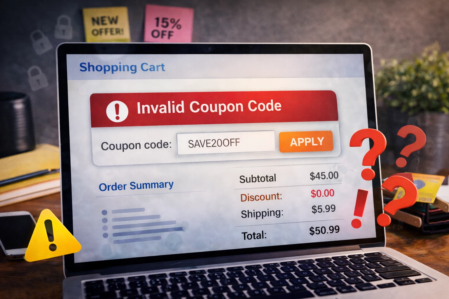 Why Some Coupon Codes Fail at Checkout